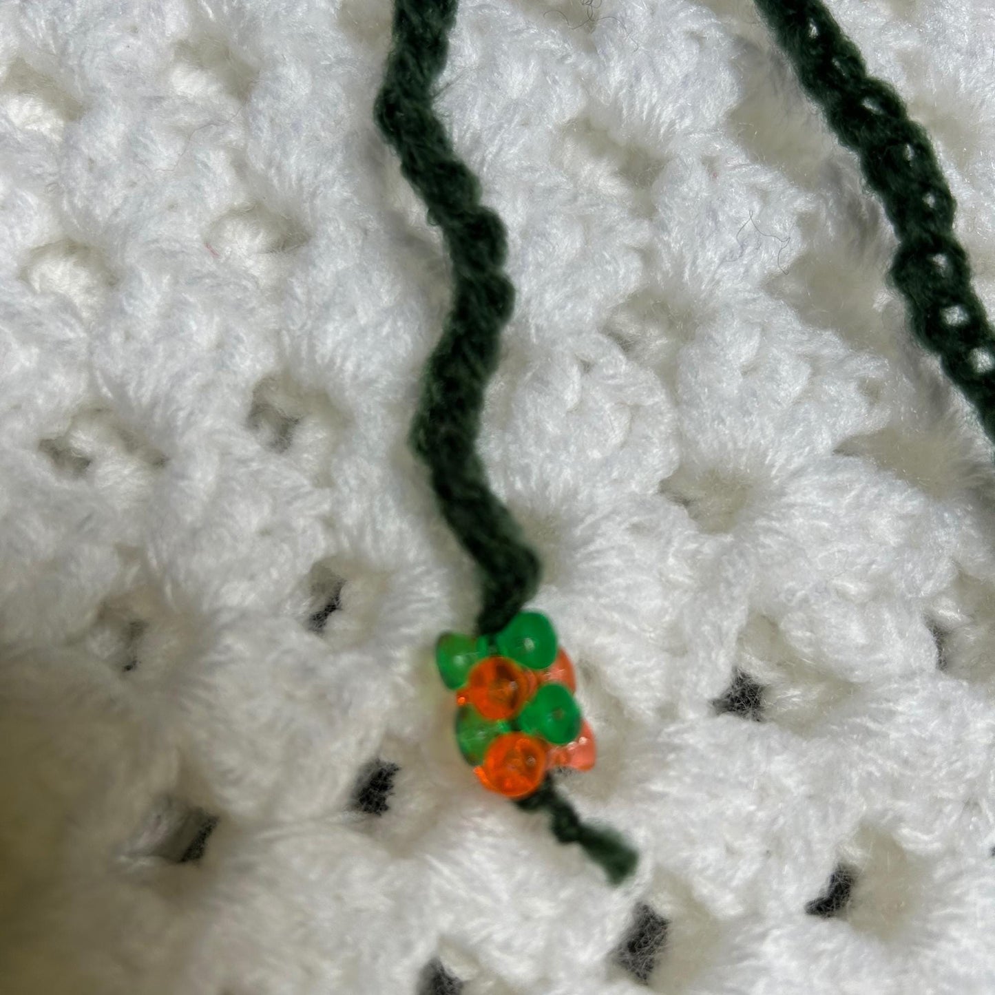Crochet Floral Bookmark: Handmade Beaded Flower Page Marker