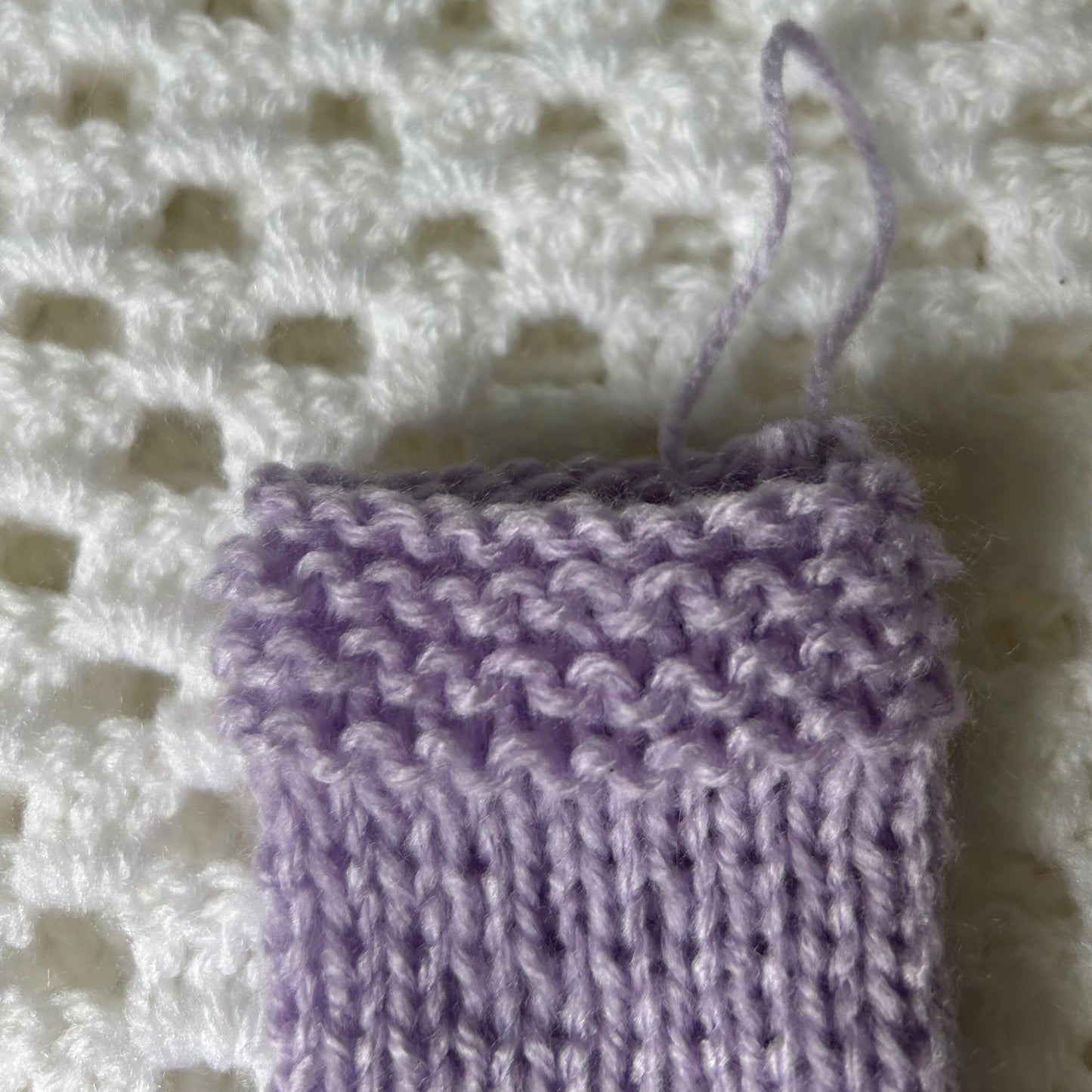 Pastel Purple Mini Stocking for Festive Season Home Decor