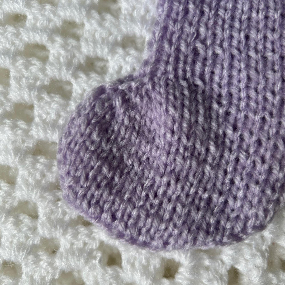 Pastel Purple Mini Stocking for Festive Season Home Decor