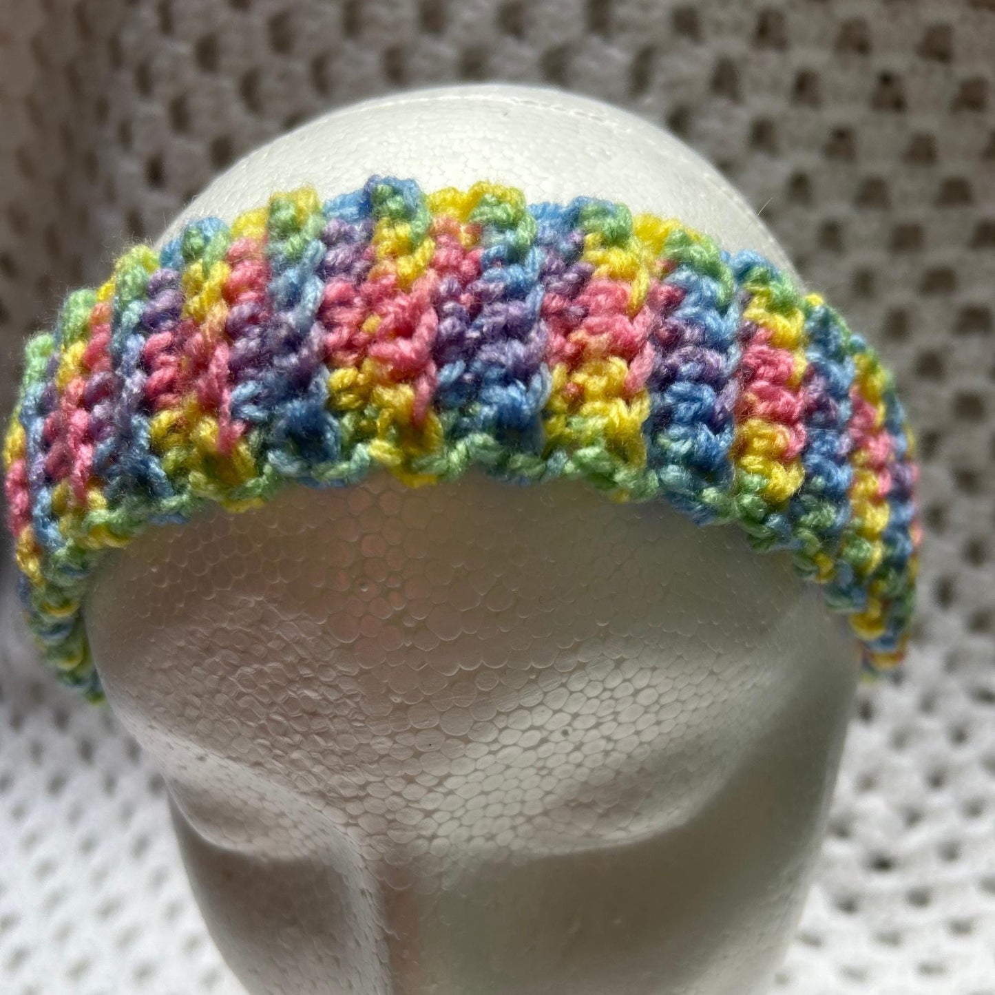Slim Bright Rainbow Colour Ribbed Head and Hair Band