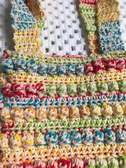Crochet Bobble Bag Pattern PDF, Textured Shoulder Bag