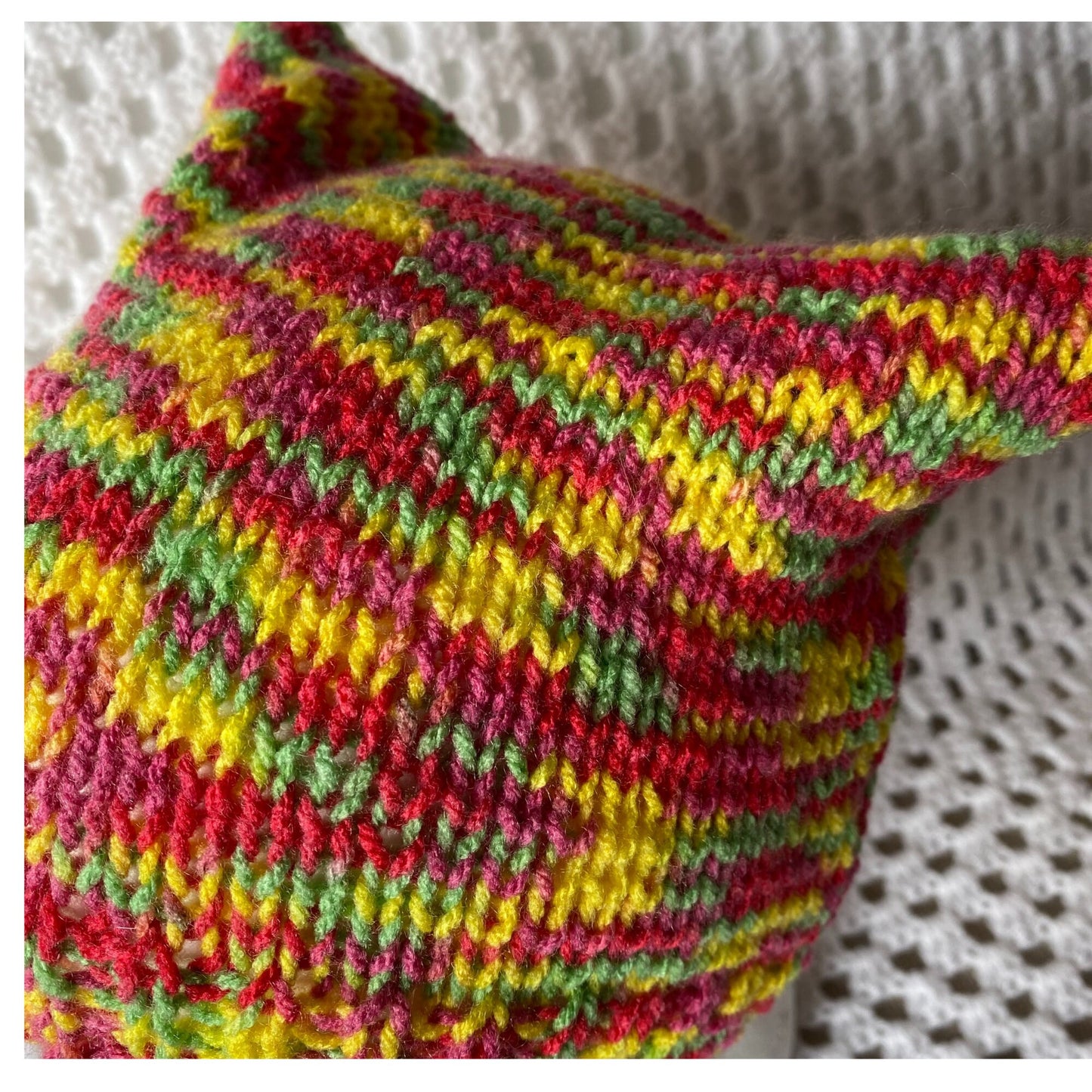 Beginner Friendly Kitty Kat Animal Ears Hat Knitting Pattern PDF
