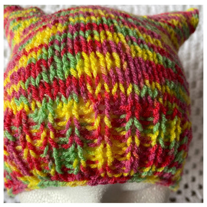Beginner Friendly Kitty Kat Animal Ears Hat Knitting Pattern PDF