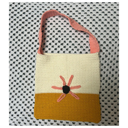 Daisy Crochet Bag Pattern: Cotton Floral Tote (PDF Pattern)