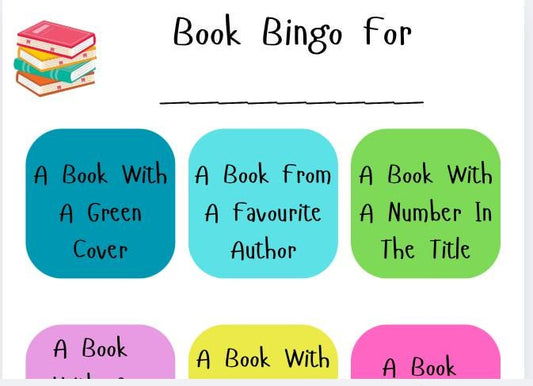 Mini Book Bingo: Fun Reading Challenge, Book Club Activity (PDF)
