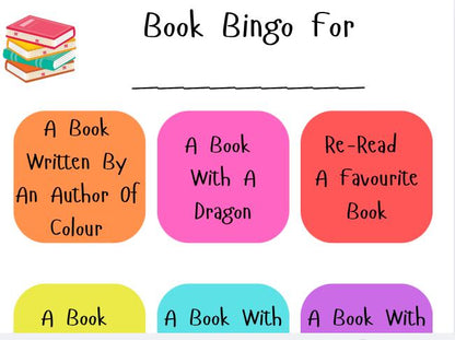 Book Bingo Bundle: Reading Challenge, Book Club Game (Digital Download)