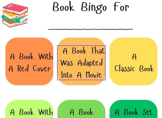 Bookish Bingo Cards: Reading Challenge, Book Club Activity (PDF Printable)