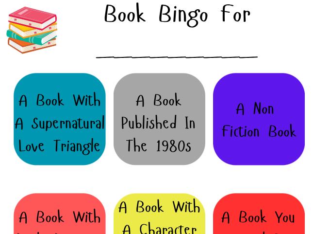 9-Prompt Book Bingo: Colorful Reading Challenge (Digital Download)