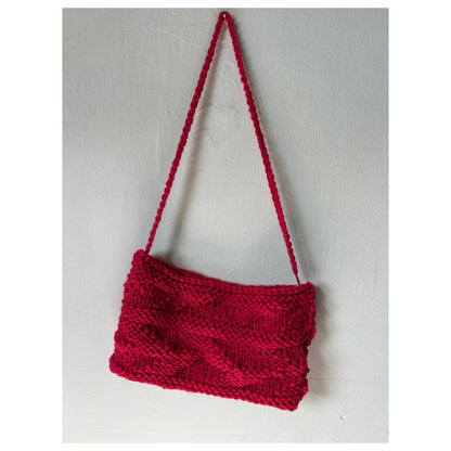 Small Knit Leaf Design Bag