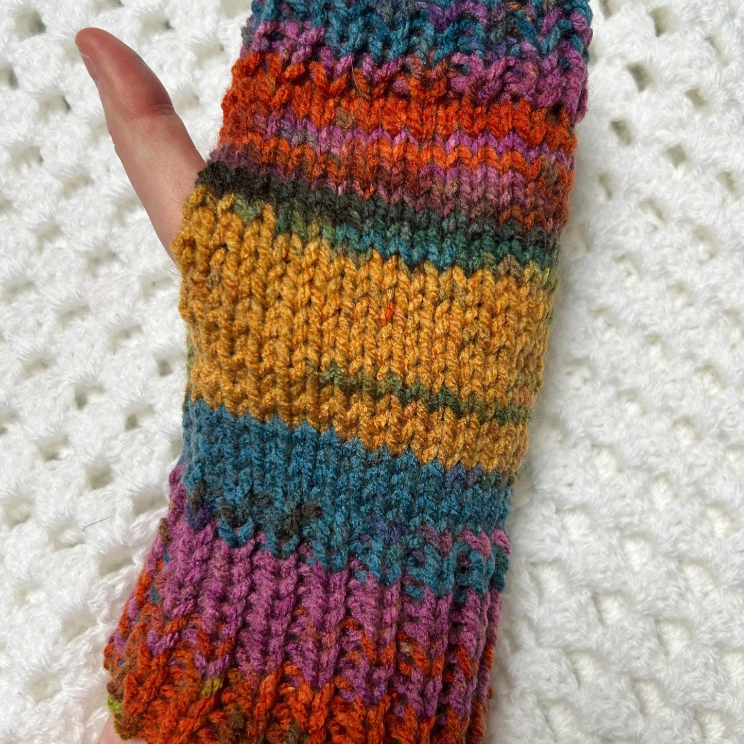 Autumnal Fingerless Gloves