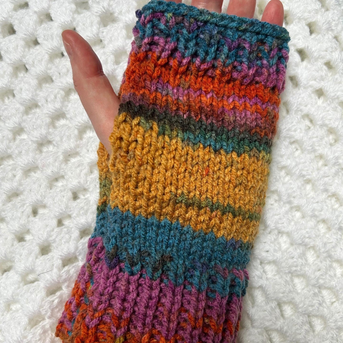 Autumnal Fingerless Gloves