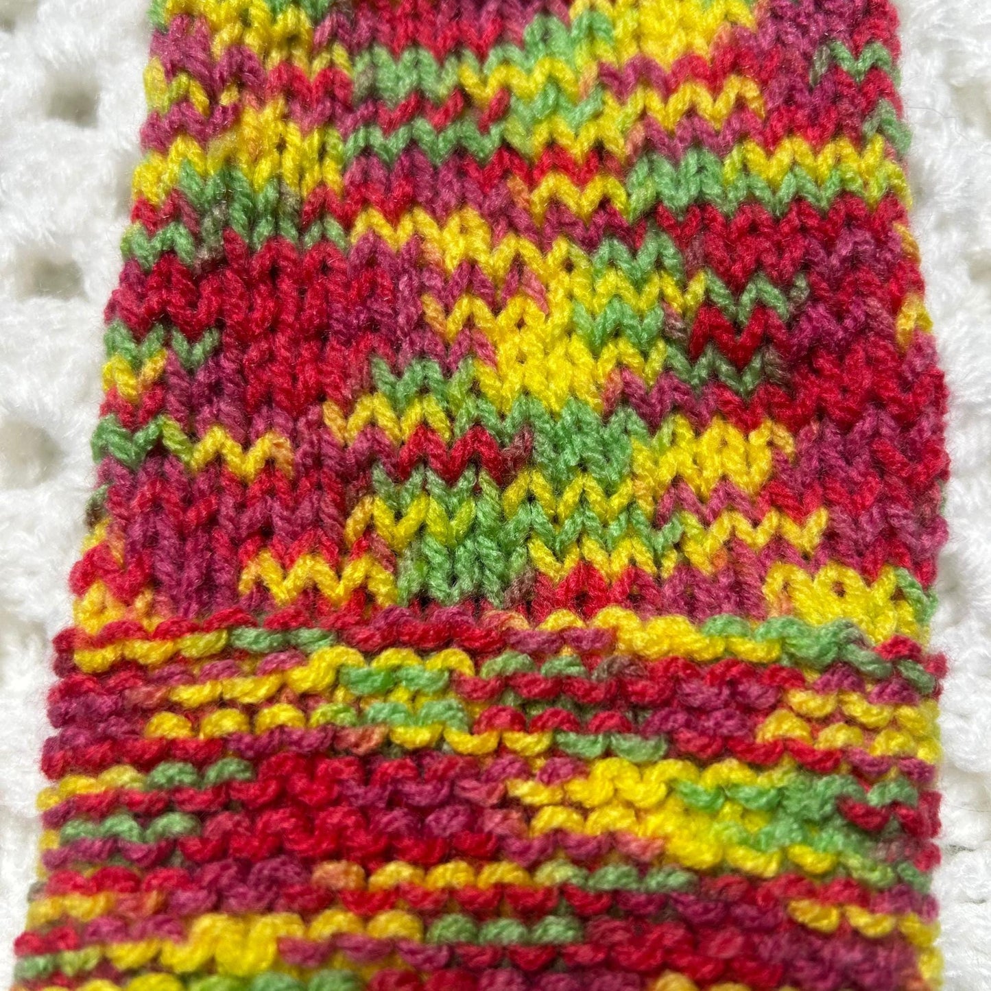 Bright Colour Hand Knit Fingerless Gloves