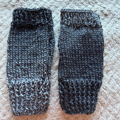 Shades of Grey Fingerless Gloves