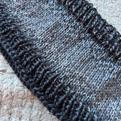 Ombre Grey Hand Knit Headband