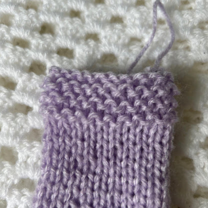 Pastel Purple Mini Stocking for Festive Season Home Decor