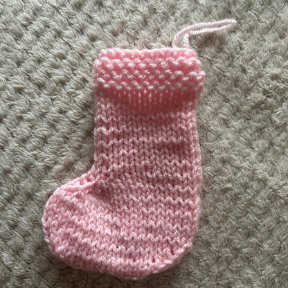 Pink Mini Stocking for Christmas Home Decoration