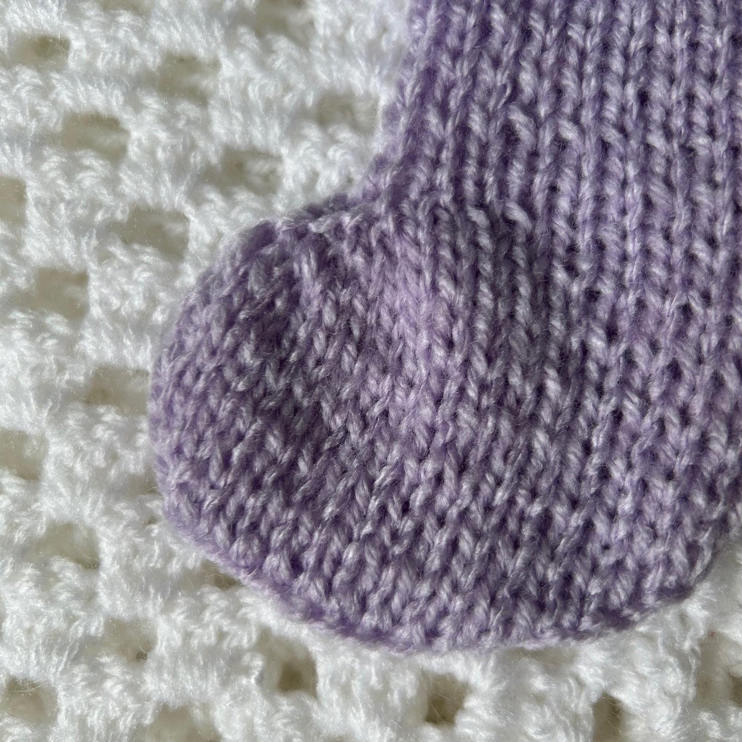 Pastel Purple Mini Stocking for Festive Season Home Decor