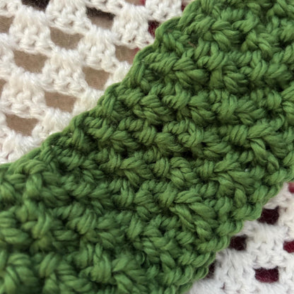 Handmade Green Chunky Knit Headband, One of a Kind, Ready to Ship